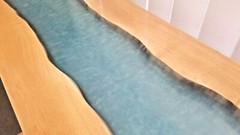 CRYSTAL CLEAR EPOXY RESIN 4 COMMERCIAL BAR TOP RIVER TABLE THICK COATING CASTING