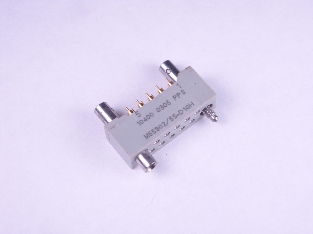 M55302/55-D10H Airborn Connector Plug 2 Row 10 Pos SAF3 .050″ WTA10SAF3JTB NOS