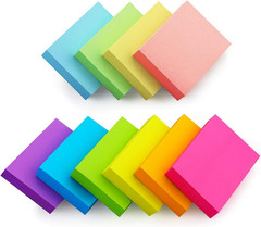 20 Pads Post It Notes 10 Colors 1.5 x 2 Inches Small Post It Notes 100 Sheets