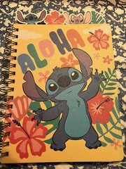 Stitch Journal Soft Plastic Cover with Tabs Aloha 96 Ruled Page