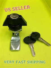 Lot of 4 Cam lock Black Keyed alike Wing knob Mailbox Cupboard # 065.1.2.01.35