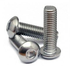 M5 Stainless Steel Button Head Socket Cap Screws A2, Metric ISO 7380 0.80 Coarse