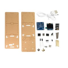 1Set ESP8266 DIY Electronic Display Mini Clock Kit With Shell Soldering Project