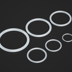 Food Grade O-Ring 1.5mm Cross Section Clear Silicone Rubber O Rings 4mm-105mm OD
