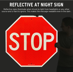 Stop sign 18×18 30×30 24×24 street authentic Reflective Road signs metal 12x12in