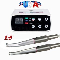 NSK Style Dental LED Brushless Electric Micro Motor/ 1:5 Increasing Handpiece US