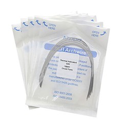 AZDENT Dental Orthodontic Heat Thermal Activated NITI Arch Wires Ovoid/Nature