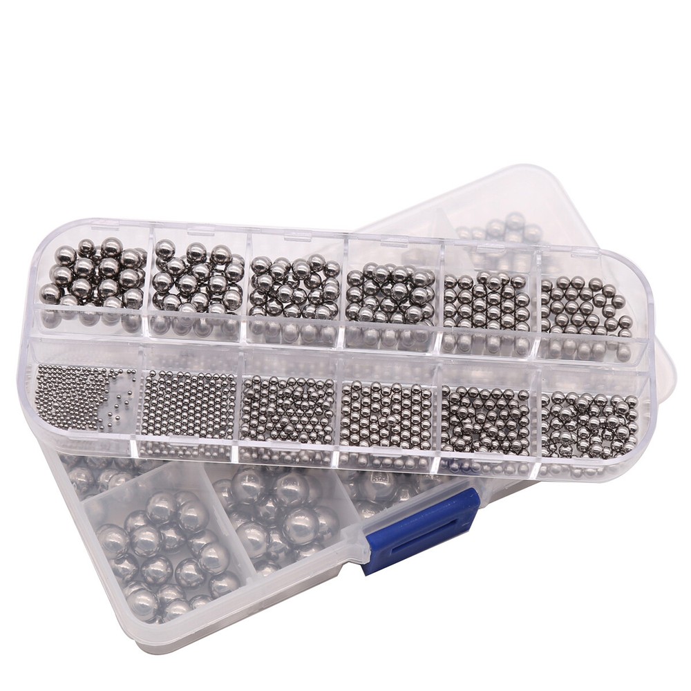 1mm-4.763mm High Precision Bearing Balls Smooth Ball Box Set 304 Stainless Steel