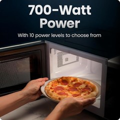 Chefman RJ55-7-V2 0.7 Cu. Ft 700 W Countertop Microwave Oven – Black (Open Box)