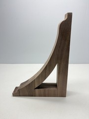 Ekena Millwork 1-3/4 in. x 12 in. x 8-1/2 in. Walnut Large Thorton Wood Bracket