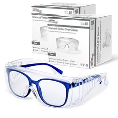 SAFE HANDLER BISON LIFE Diamont Vented Over Glasses Safety Glasses | Meets AN…