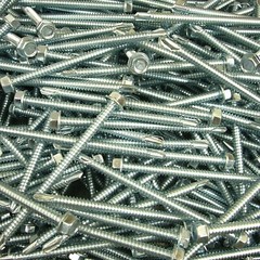 100- 1/4″ X 4″ Hex Washer Head Self Drilling Screw Tek #3 Point Zinc Plated #14