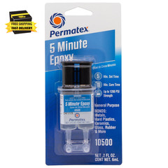 10500-5 Minute Epoxy, Single-Use Syringe for General Purpose Creates a Hard, Rig