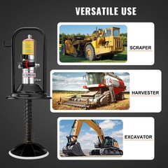 VEVOR Grease Pump Air Operated Grease Pump 0.6-0.8Mpa 13 ft Hose with Barrel Cap