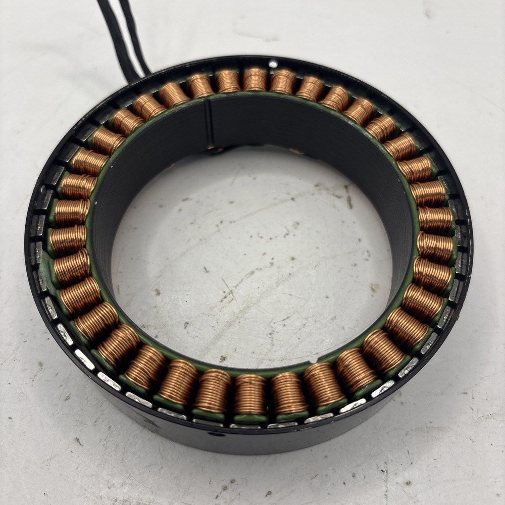 Frameless Brushless DC Motor 4-1/8” OD 3-1/8” ID 1” Tall 36 Copper Coils