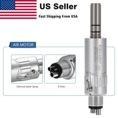 Dental Straight Nose cone / Air Motor 4Hole fit NSK Low Slow Speed Handpiece YP4