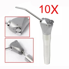 Dental Air Water Spray Triple Syringe 3 Way Handpiece w/ 2 Nozzles Tips Tubes