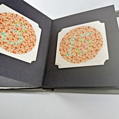 Vtg ESTATE Handaya New Color Blindness Test Charts 16 Plates by Ishihara Tokyo