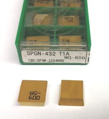 1/2″ square Ceramic Inserts SPGN-432 T1A Grade WG-600 Tin Coated Spgn432 WG600