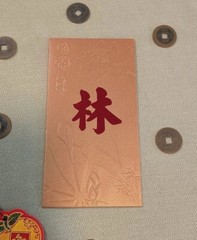 50pcs Customized Surname Red Envelope Creative Hongbao Red Packet Gift Envelopes
