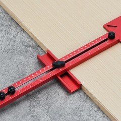 HeavyDuty Wood Router Circle Cutting Guide 15.7″ Dual Scale Inch CM Slotting Jig