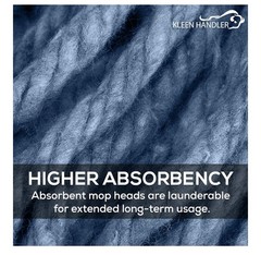 Bison Life KLEEN HANDLER Nano Microbial General Cleaning Mop – 1 Replacements