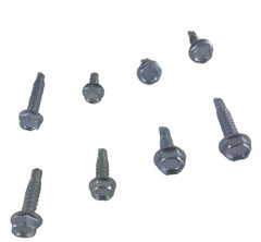 200 Pcs Self Drilling /Tapping Sheet Metal Screws Hex-Washer Head Assortment SAE
