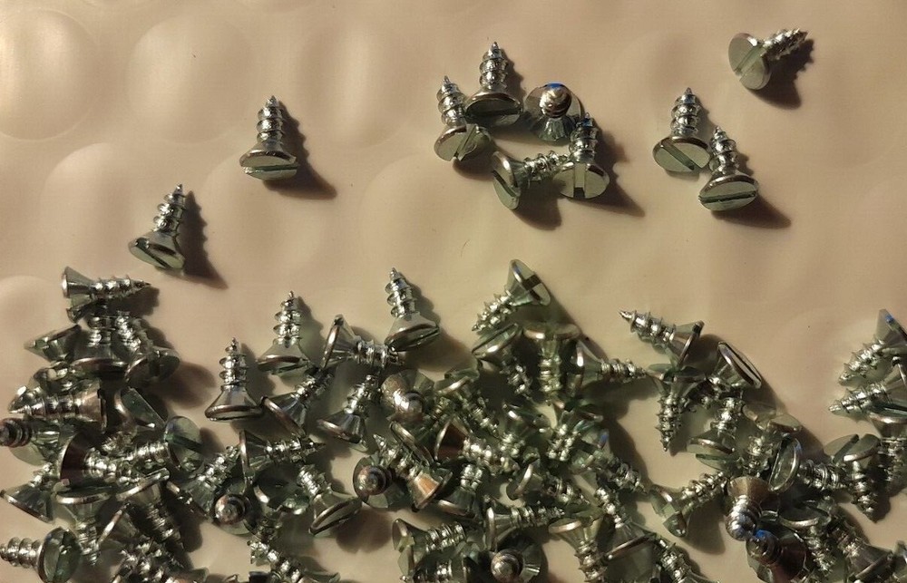 #2 x 1/4″ FLAT HEAD SLOTTED, WOOD SCREWS, STEEL, ZINC PLATED, SELECT QTY
