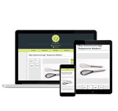eBay template HTML mobile optimized eBay template responsive modern + editor