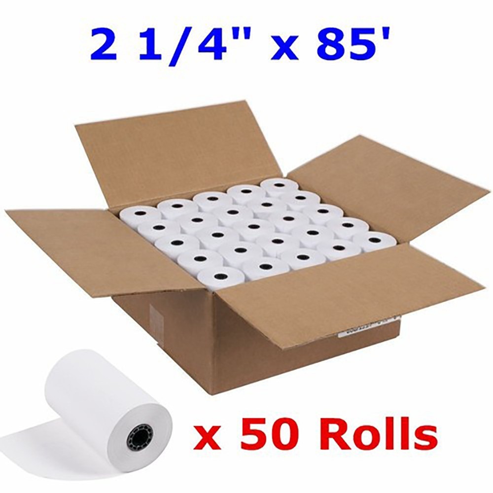 50-300 Rolls Case 2 1/4″ x 85′ Cash Register POS Receipt Thermal Paper BPA Free