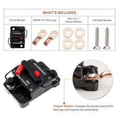 30 Amp 12V-24V DC Car Circuit Breaker Fuse Reset Car Boat Auto Waterproof