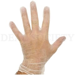 Lot of 3 – Clear Vinyl Powder-Free Large Disposable Gloves – 100 ct Each