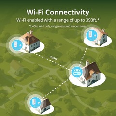 Battery Powered Water Leak Sensor with 1700ft Range and High Sensitivity