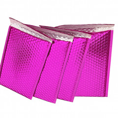 Metallic Pink Poly Bubble Mailers Envelopes 6.5″ x 10″ (Inner Size 6.5″ x 9″)