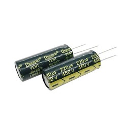 2Pcs 450V 220UF Capacitor 18X45MM0.7×1.8in High Frequency Aluminum Electrolyt…