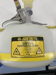 JUSTRITE PP12752 HPLC Waste Can Safety Disposal , 2 Gallons