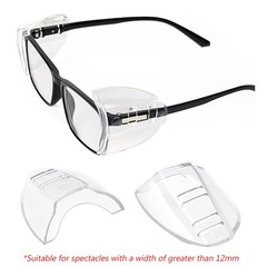 1~200 Pairs Side Shields For Eye Glasses Slip On Safety Glasses Shield Universal