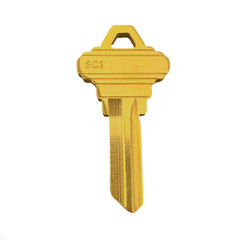 50 Packs SC1 Uncut Key Blanks / 5PIN Brass Finish Key Blanks / High Quanlity
