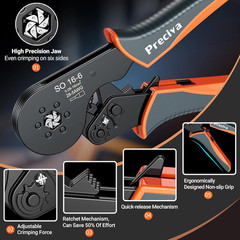 Professional Ferrule Crimping Tool Kit with 1200 Terminal Connector Sleeves