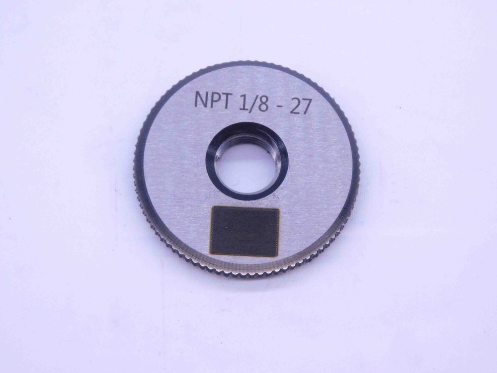 NEW 1/8 27 NPT L1 3 STEP PIPE THREAD RING GAGE .125 .1250 N.P.T. NATIONAL TAPER