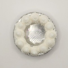 3″ Wax Pie Crust, Whipped Cream Edge w/tin Set 3 crusts