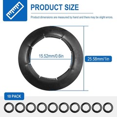 Push Nuts for Dolly Wheel Lock Washers, Hard-To-Find Spring Steel Push-On Pus…