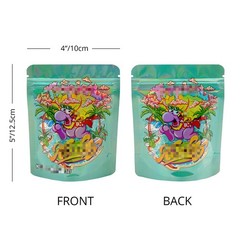 3.5g Smell Proof Resealable Mylar Bags Zip Seal Food Storage Mixed Bags 100pcs