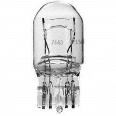 CEC Industries #7443 Bulbs, 12/12V, 21/5 W, W3x16q Base, T-6.5 shape (Box of 10)