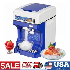 300LBS/H 500W Commercial Ice Shaver Electric Snow Cone Machine Ice Crusher US