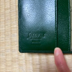 Filofax Leather Pocket Windsor 4 Hole Green Leather Cover Used W/ Box From Japan