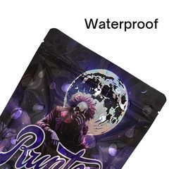 28g Mixed Pack Mylar Bags Smell Proof Airtight Food Zip Seal Foil Pouch 100pcs