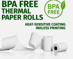 Thermal Paper Receipt Rolls 2.25″ x 50ft, GT214-50 50 Rolls/Box