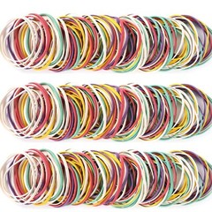 Rubber Bands Size # 33, Multicolors Rubber Bands for Office School Home, 200 Pcs