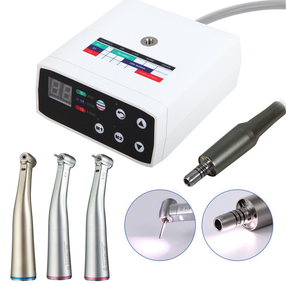 NSK Style Dental LED Brushless Electric Micro Motor/ 1:5 Increasing Handpiece US